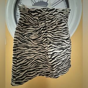 Zara zebra print skirt